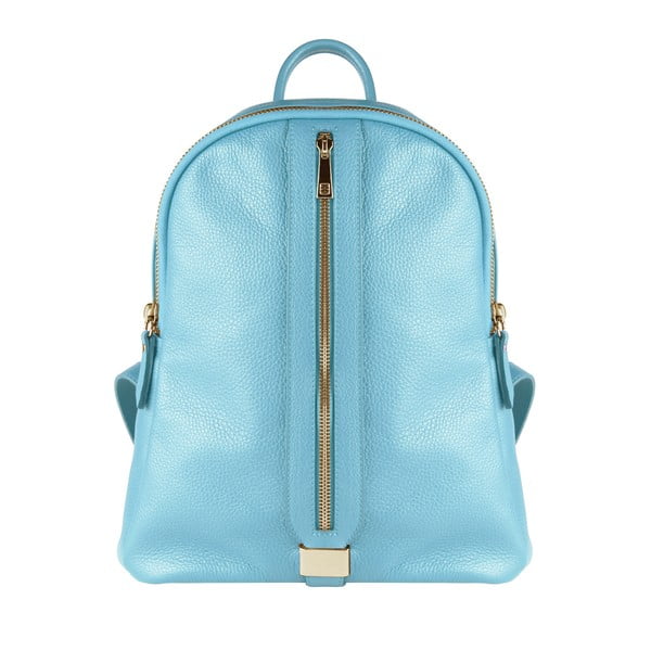 Světle modrý kožený batoh Maison Bag Lisa