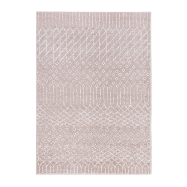 Růžový koberec Mazzini Sofas Leaf, 120 x 170 cm