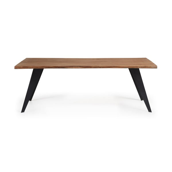 Jídelní stůl s deskou v dubovém dekoru 100x180 cm Koda – Kave Home