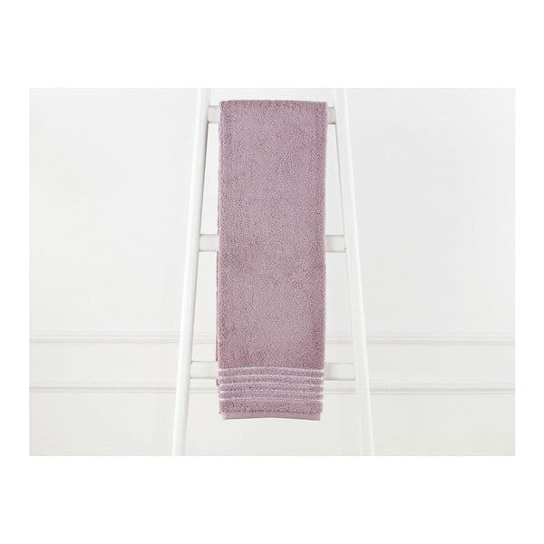 Světle vínově hnědý bavlněný ručník Elois, 70 x 140 cm