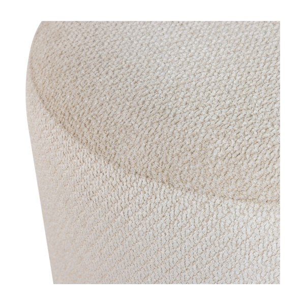 Béžový taburet z textilie bouclé Islen – WOOOD-image-4