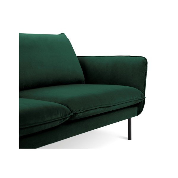 Zelená sametová pohovka Cosmopolitan Design Vienna, 160 cm-image-3