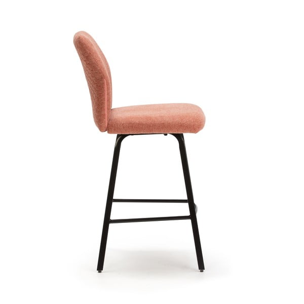 Barové židle v lososové barvě v sadě 4 ks 65 cm Bei – Marckeric-image-3