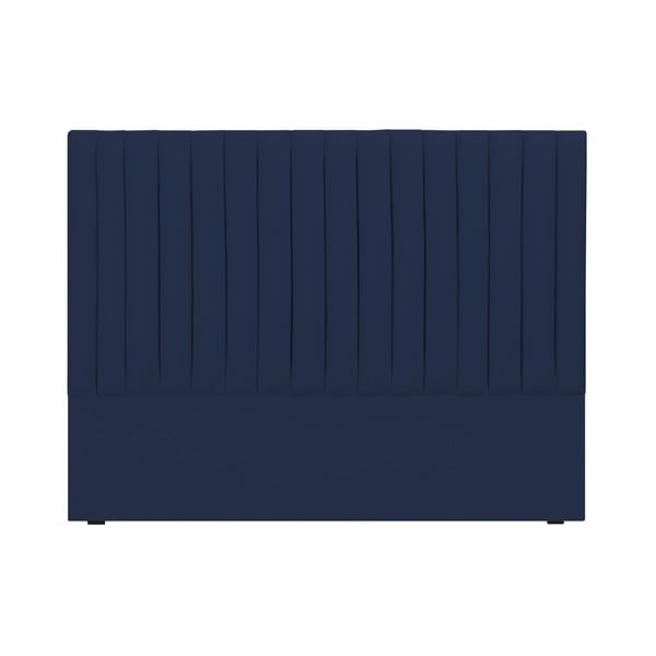Tmavě modré čalouněné čelo postele 160x120 cm NJ - Cosmopolitan Design
