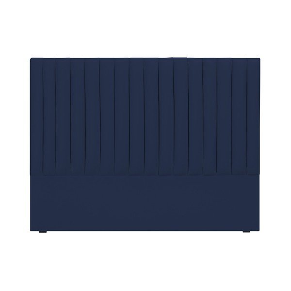 Tmavě modré čalouněné čelo postele 160x120 cm NJ - Cosmopolitan Design