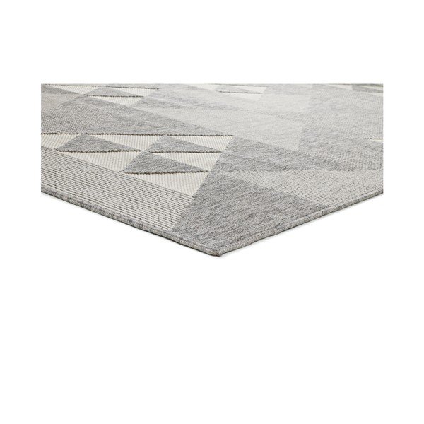 Šedý venkovní koberec Universal Clhoe Triangles, 80 x 150 cm-image-1
