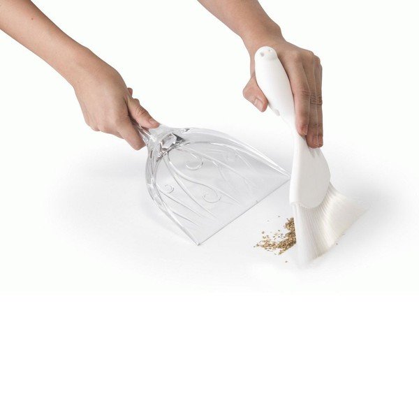 Smetáček a lopatka Sparrow Sweepie, bílá-image-1