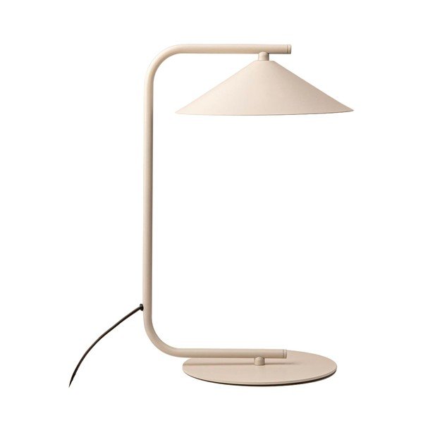 Krémová kovová stolní lampa (výška 42 cm) Nocte – Micadoni 