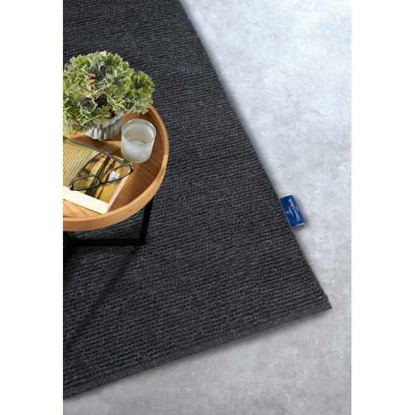 Tmavě šedý ručně tkaný vlněný běhoun 80x200 cm Francois – Villeroy&Boch-image-2