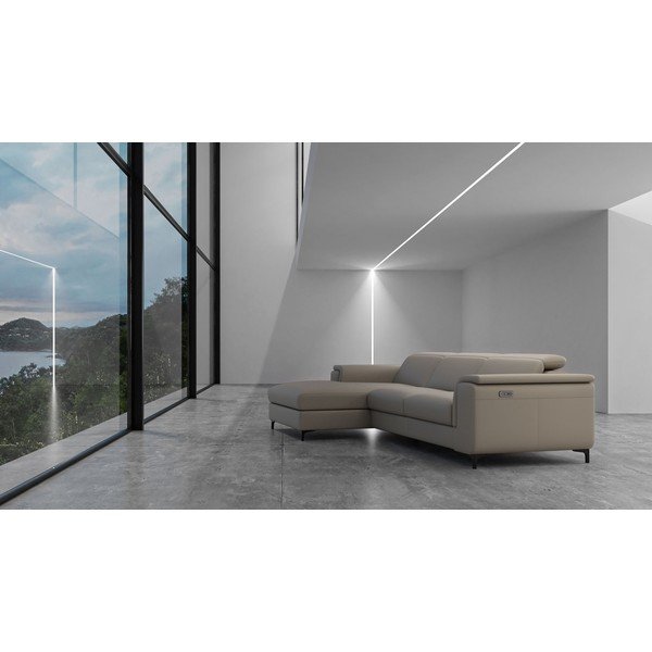 Světle hnědá kožená rohová pohovka (levý roh) Brito – MESONICA-image-1