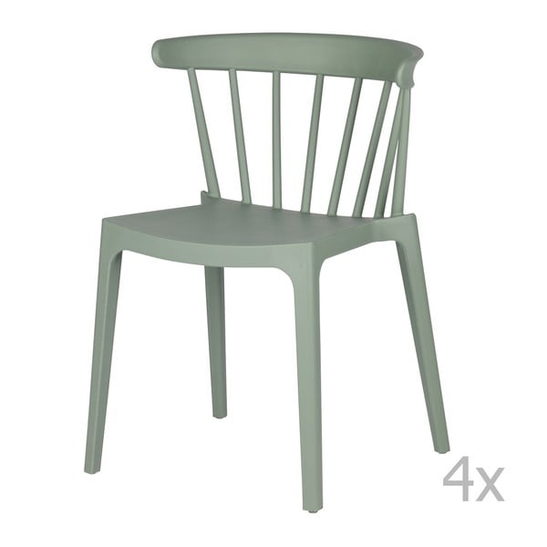 Sada 4 zelených židlí De Eekhoorn Daan