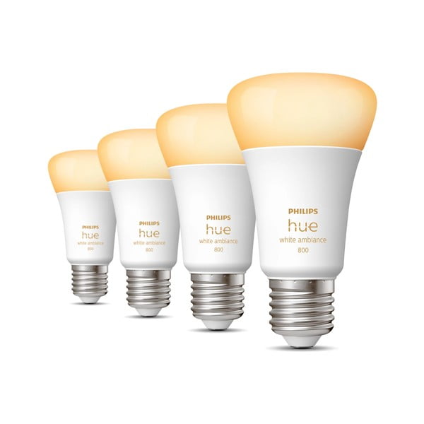 LED smart žárovky v sadě 4 ks E27, 9 W White ambiance – Philips Hue-image-1