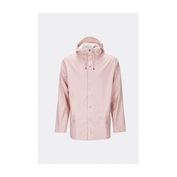 Růžová unisex bunda s vysokou voděodolností Rains Jacket, velikost M / L
