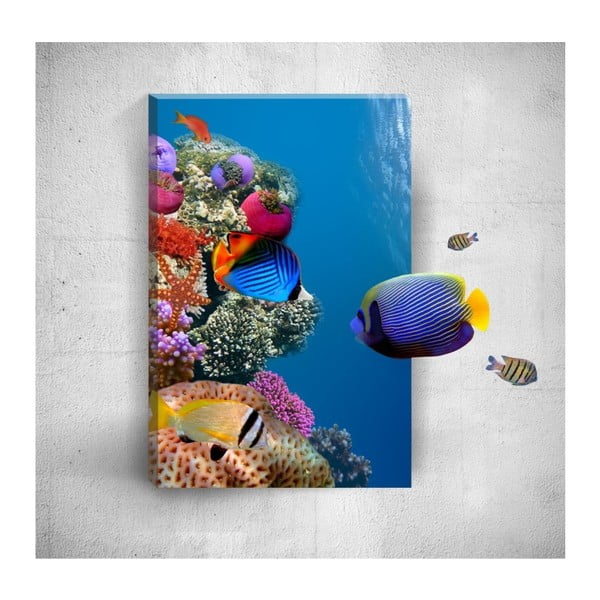 Nástěnný 3D obraz Mosticx Underwater Fish, 40 x 60 cm