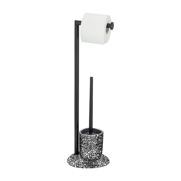 Černý toaletní set Wenko Terrazzo-image-1
