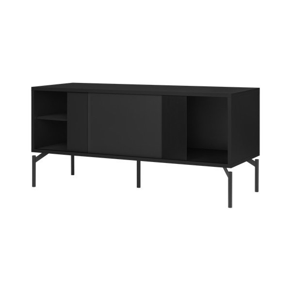 Černý TV stolek 116x55x42 cm Met Mini – noo.ma