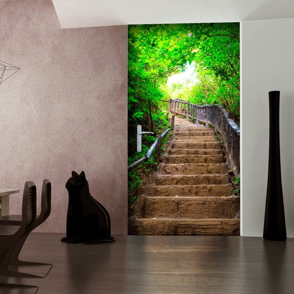Tapeta na dveře v roli Bimago Stairs From Nature, 80 x 210 cm