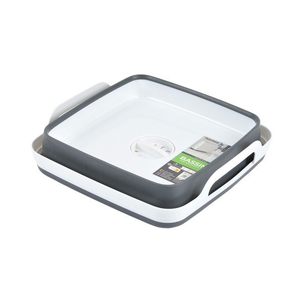 Bílý/šedý lavor 9 l – Homéa-image-1