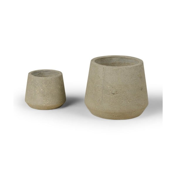 Sada dvou květináčů Bonami Selection Concrete-image-3
