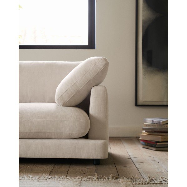 Béžová žinylková rohová pohovka (levý roh/s lenoškou) Gala – Kave Home-image-4