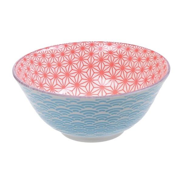 Modročervená porcelánová miska Tokyo Design Studio Star, ⌀ 15,2 cm