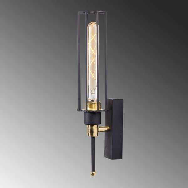 Nástěnné svítidlo v černé a zlaté barvě ø 8 cm Fellini – Opviq lights-image-3