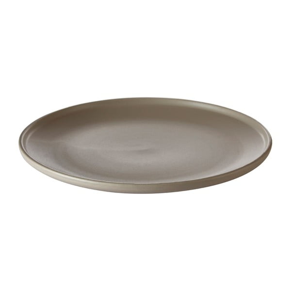 Hnědý kameninový talíř Premier Housewares Malmo, Ø 27 cm