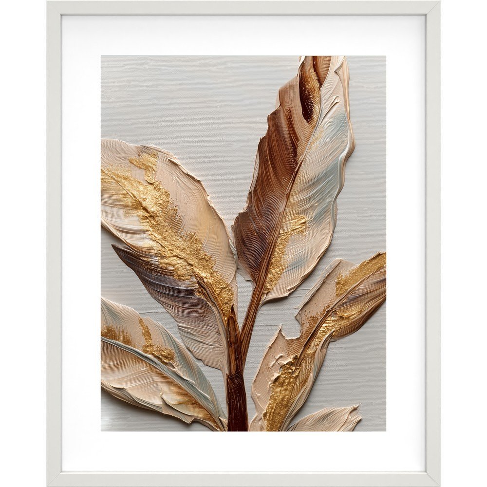 Tištěný obraz s rámem 40x50 cm Golden Strelitzia – Styler