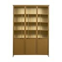 Kovová vitrína v hořčicové barvě 140x200x44 cm Exhibit – WOOOD