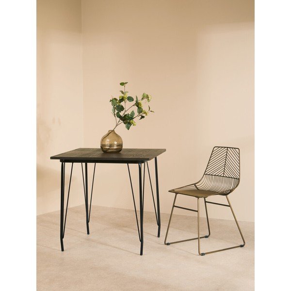 Kovová jídelní židle v bronzové barvě District – Premier Housewares-image-3