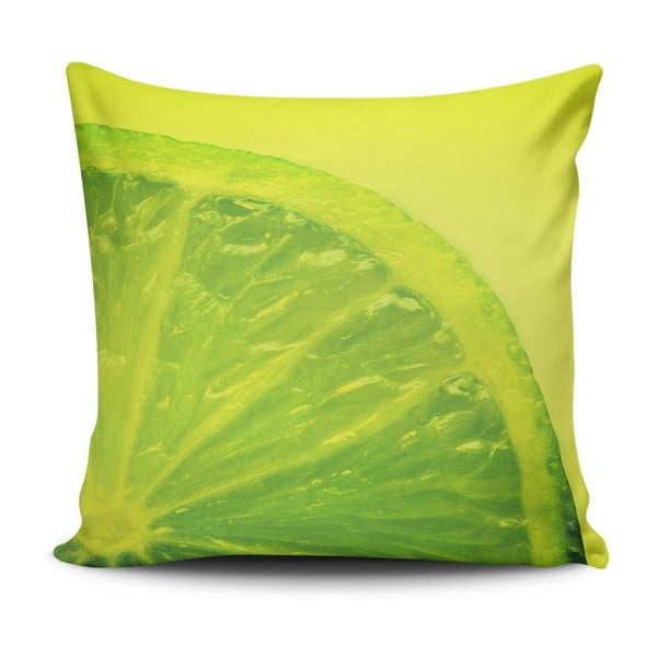 Polštář s příměsí bavlny Cushion Love Verde, 45 x 45 cm