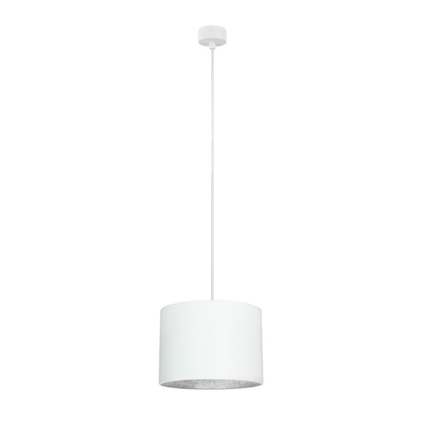 Bílé stropní svítidlo s vnitřkem ve stříbrné barvě Sotto Luce Mika, ⌀ 25 cm