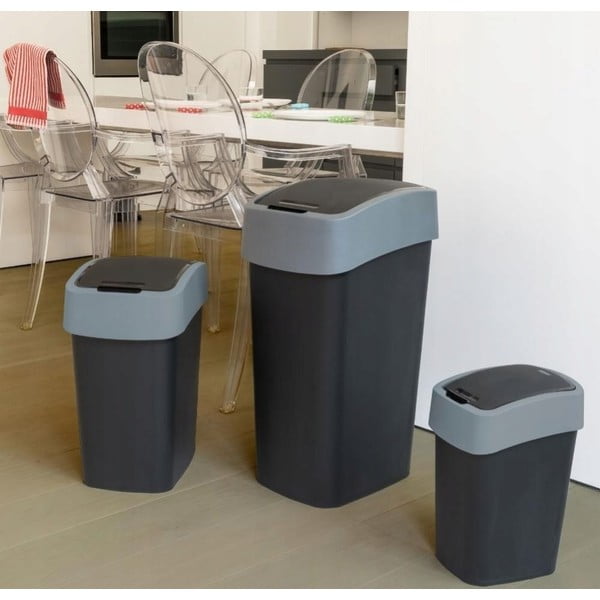 Černý odpadkový koš Curver Pacific, 25 l-image-1