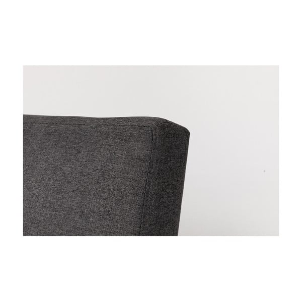 Tmavě šedá rozkládací pohovka s šedými nohami Debut Ozzie-image-3