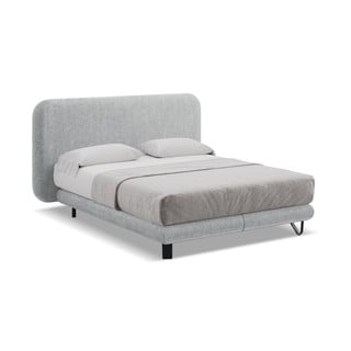Světle šedá boxspring postel 160x200 cm Ilima – Makamii
