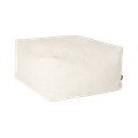 Béžový taburet z textilie bouclé Keno – noo.ma