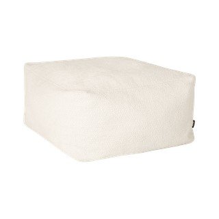 Béžový taburet z textilie bouclé Keno – noo.ma