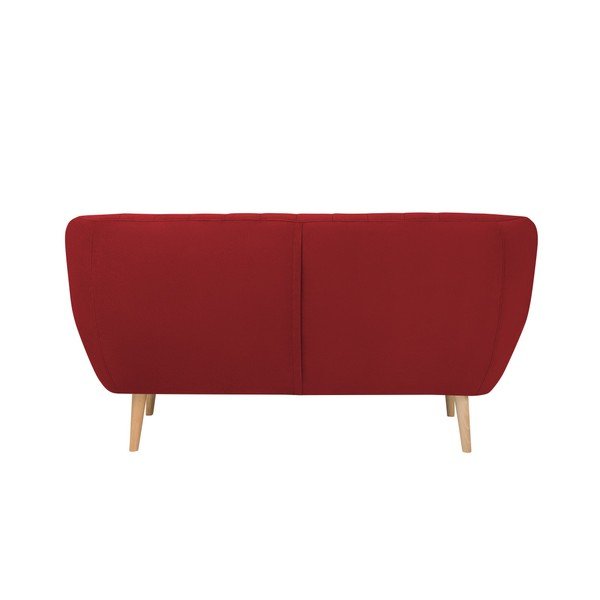 Červená sametová pohovka Mazzini Sofas Sardaigne, 158 cm-image-4