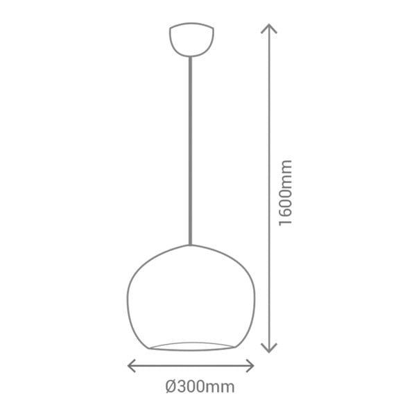 Černé závěsné svítdilo SULION Carol-image-1