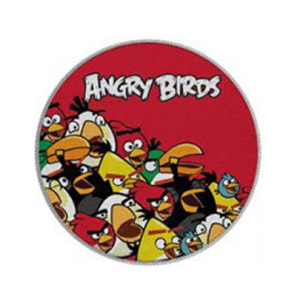 Kruhový koberec Angry Birds Crowd, ⌀ 67