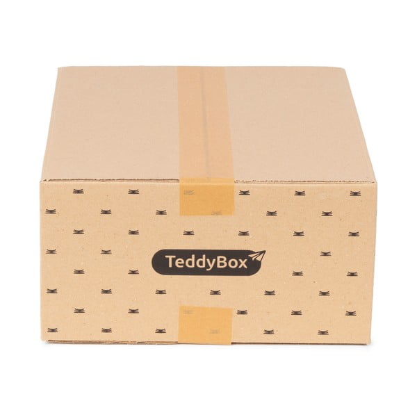 Sada 3 béžových úložných boxů Compactor Teddy, 35 x 15 cm