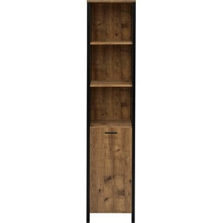 Tmavě hnědá koupelnová skříňka Støraa Werra, 38 x 175 cm