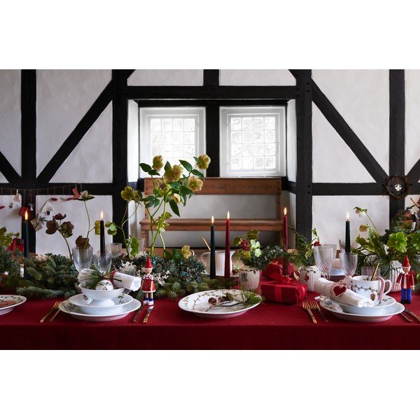 Bílá porcelánová vánoční váza Kähler Design Hammershøi, výška 10,5 cm-image-2