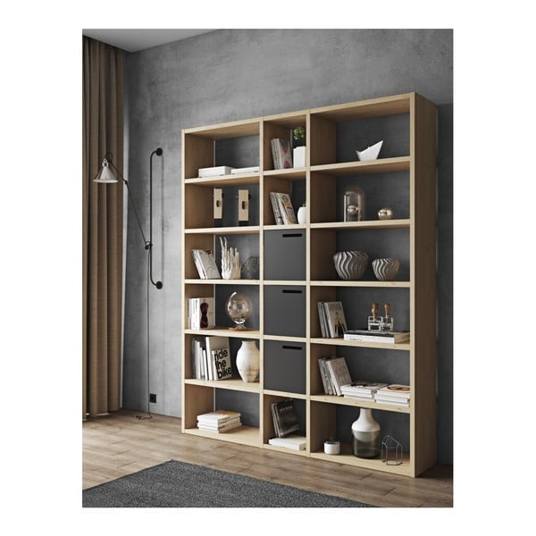 Knihovna v dekoru dubu 182x224 cm Pombal - TemaHome-image-3