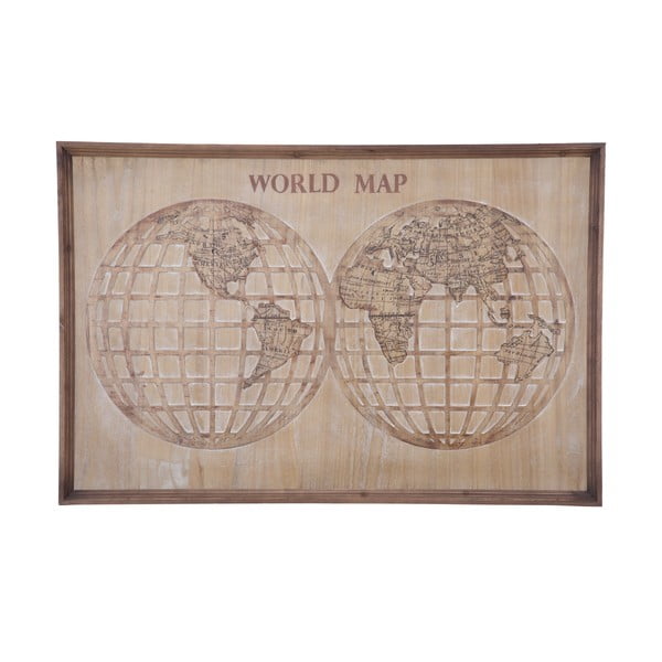 Nástěnná dekorace Mauro Ferretti World Map, 120 x 80 cm
