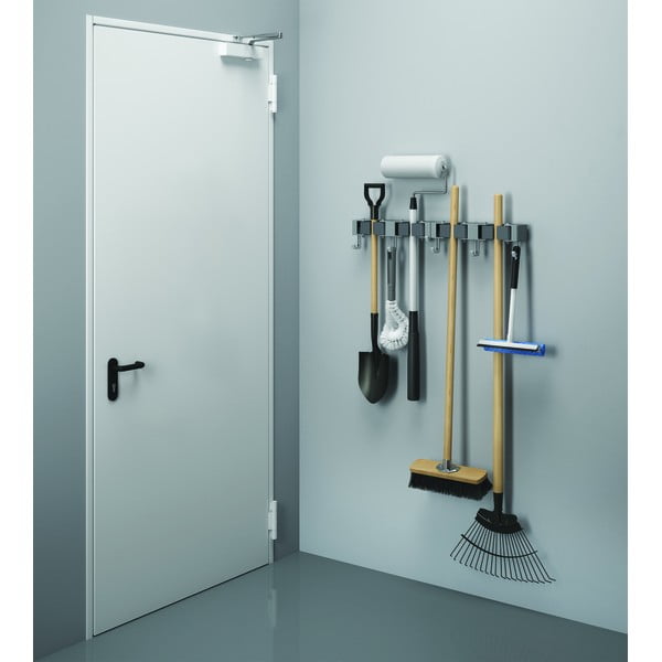 Nástěnné držáky na koště a mop v sadě 2 ks – Metaltex-image-1