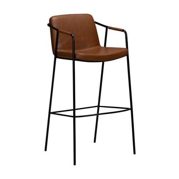 Hnědá barová židle z imitace kůže DAN-FORM Denmark Boto, výška 95 cm