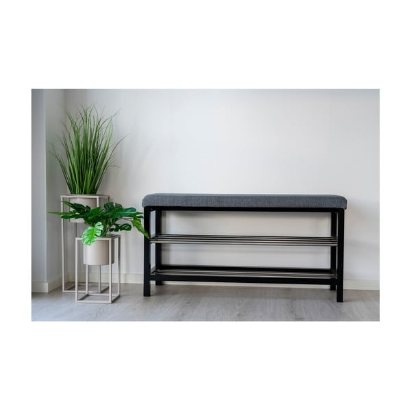 Šedý botník s lavicí Padova – House Nordic-image-4