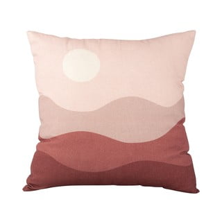 Růžovo-červený bavlněný polštář PT LIVING Pink Sunset, 45 x 45 cm
