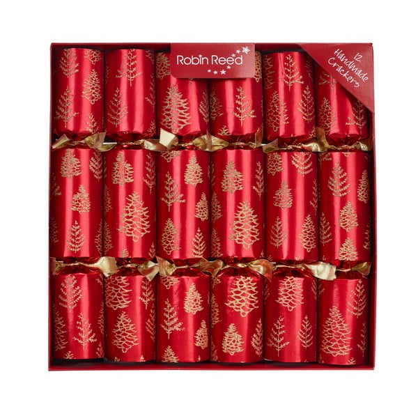 Vánoční crackery v sadě 12 ks Tree Flakes – Robin Reed